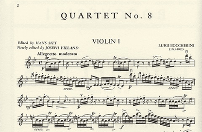 Boccherini, Luigi: Quartet No.8 in Bb major (string quartet)