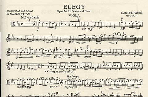 Faure, G. (Katims): Elegy Op.24 (viola & piano)