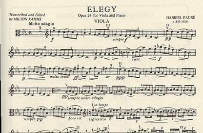 Faure, G. (Katims): Elegy Op.24 (viola & piano)