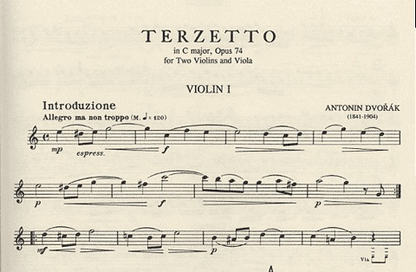 Dvorak, Antonin: Terzetto Op.74 (2 violins & viola)