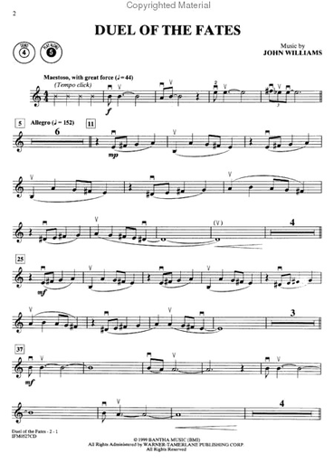 Williams, J.: Star Wars Selections Episodes I , II , III (violin, piano, & CD)