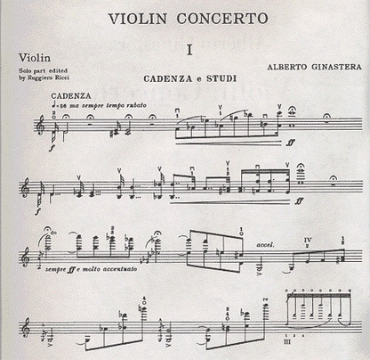 Ginastera, A.: Violin Concerto, Op.30 (Violin & Piano)