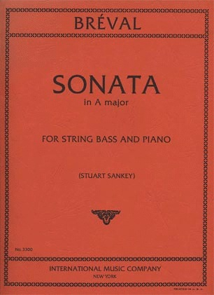 Breval, J.B.: Sonata in A (bass & piano)