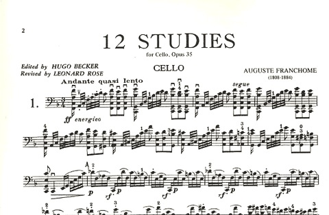 Franchomme (Becker-Rose): Etudes Op.35 (cello)