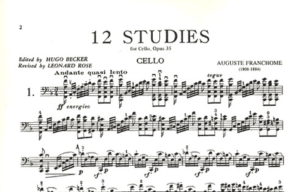 Franchomme (Becker-Rose): Etudes Op.35 (cello)