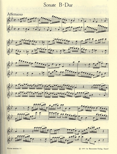 Telemann, G.P.: Three Duets for Two Melodic Instruments (2 violins) Barenreiter