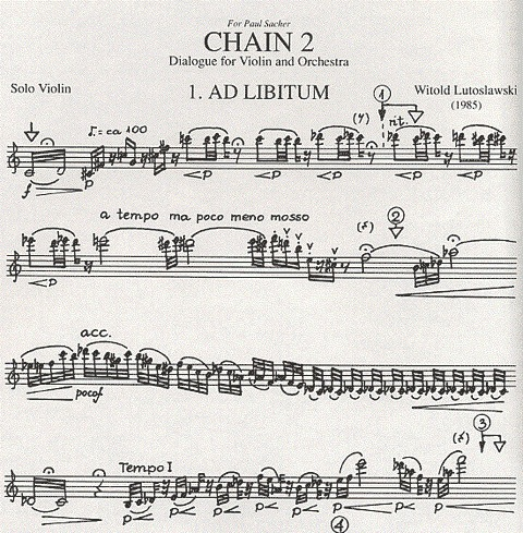 Lutoslawski, Witold: Chain 2 (violin)