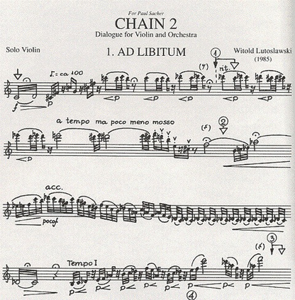Lutoslawski, Witold: Chain 2 (violin)
