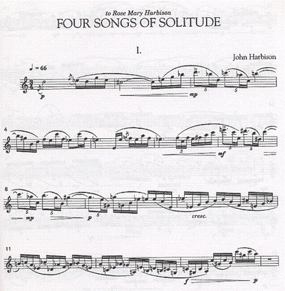 Harbison, John: Four Songs of Solitude for Solo Violin