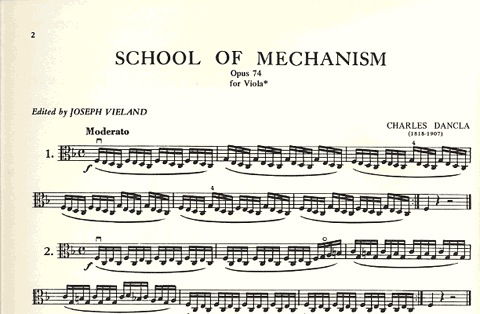 Dancla, Charles (Vieland): School of Mechanism Op.74 (viola)