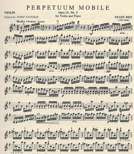 Ries: Perpetuum Mobile Op.34 No.5 (violin & piano)