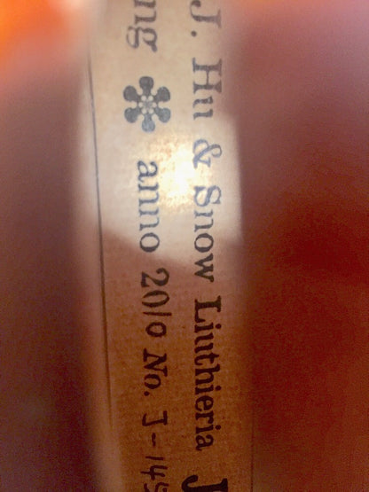 SNOW JHS violin, Antiqued European wood