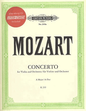 Mozart, W.A.: Concerto #5 in A K219 (violin, CD, piano)