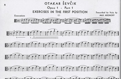 Sevcik, Op1#1 Viola (Aronoff)