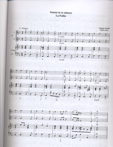 Pejtsik: The Baroque Trio Sonata (2 violins, Cello, Piano or guitar), Edito Musica Budapest