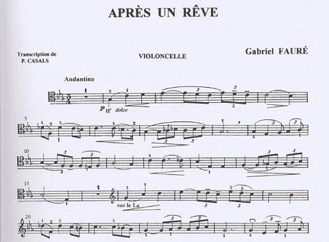 Faure, Gabriel: Melodies transcribed for Cello or Violin & Piano V.1