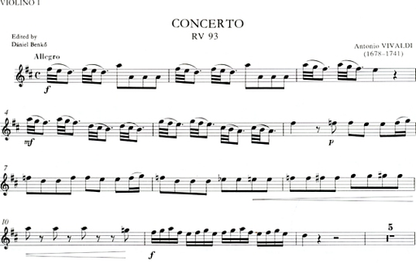 Vivaldi, Antonio: Concerto in D Major RV93 (guitar, 2 violins, cello)
