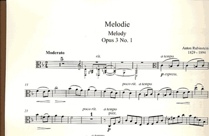 Rubenstein, Anton: Melodie Op.3 #1 (viola & piano)