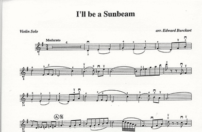 Burckart, E.: I'll Be A Sunbeam (violin & piano)