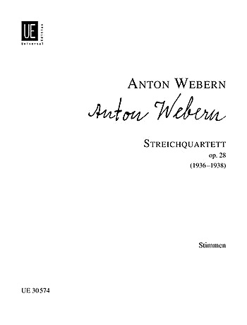 Webern, A.: String Quartet, Op.28 (2 violins, viola, and cello)