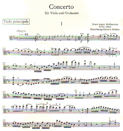 Hoffmeister, F.A.: Concerto for Viola (viola & piano or CD)