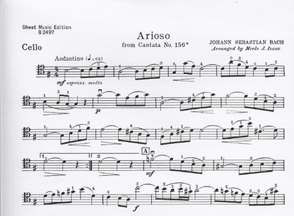 Bach, J.S. (Isaac): Arioso from Cantata No.156 (cello & piano)