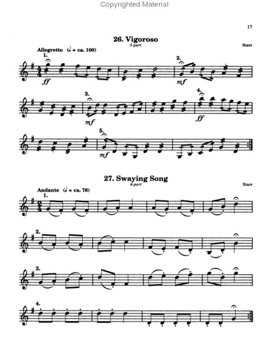 Starr, William: Rounds and Canons for Violin Ensemble