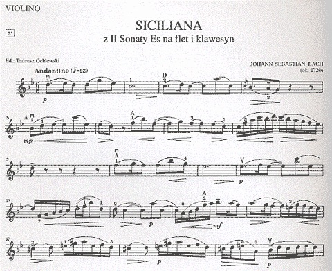 Bach, J.S.: Siciliana (violin & piano)