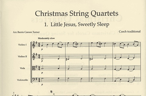 Turner: Christmas Quartets-10 Christmas Carols for String Quartet
