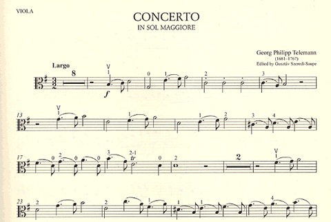 Telemann: Concerto in G Major (viola & piano)