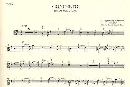 Telemann: Concerto in G Major (viola & piano)