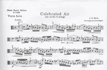 Bach, J.S.: Celebrated Air (viola & piano)
