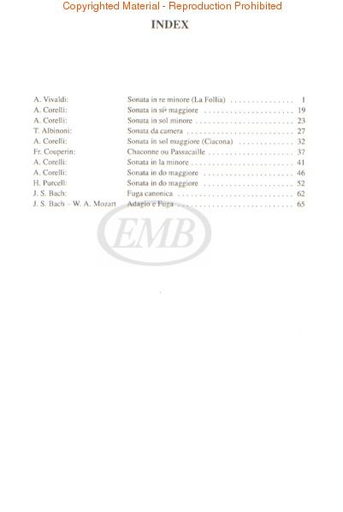 Pejtsik: The Baroque Trio Sonata (2 violins, Cello, Piano or guitar), Edito Musica Budapest