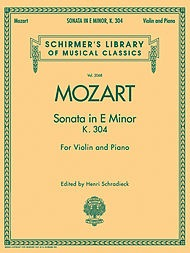 Mozart, W.A.: Sonata in E minor K.304 (violin & piano)
