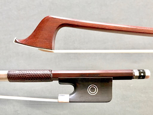 HORST SCHICKER silver/ebony cello bow, GERMANY, 80.9g
