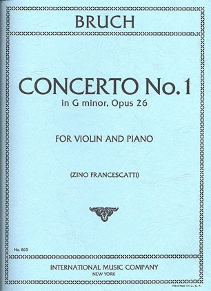 Bruch (Francescatti): Concerto No.1 in G minor, Op.26 (violin & piano)  IMC