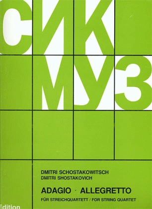 Shostakovich: (score/parts) Two Pieces - Elegy & Polka (string quartet) Edition Sikorski