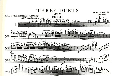 Lee: Three Duets Op.37 (2 Cellos)
