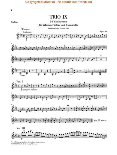 Beethoven, L.van (Klugmann, ed.): Piano Trios, Vol.3, urtext  (violin, cello, and piano)