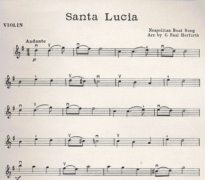Herfurth: Santa Lucia (violin & piano)