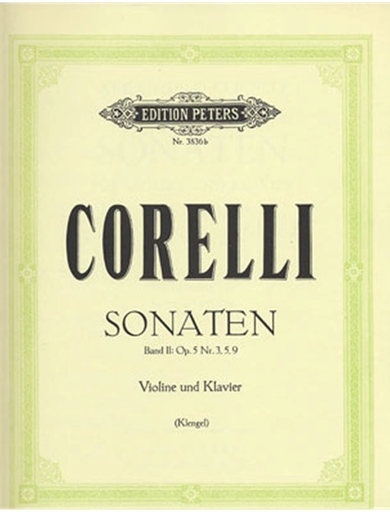 Corelli, Arcangelo: Violin Sonatas Vol. 2,  Op.5, #3, 5, 9 (violin & piano)