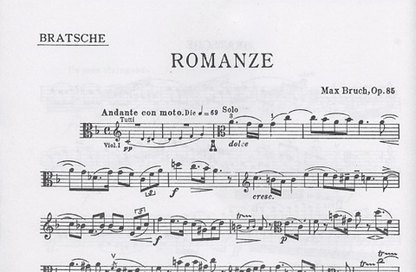 Bruch, Max: Romance Op.85 (viola & piano)