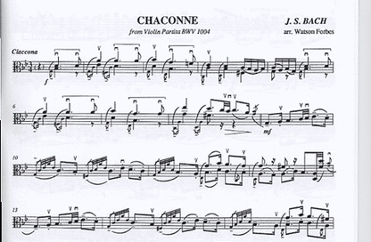 Bach, J.S. (Forbes): Chaconne (Viola)