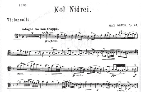 Bruch: Kol Nidrei Op.47 (Cello & Piano) FISCHER
