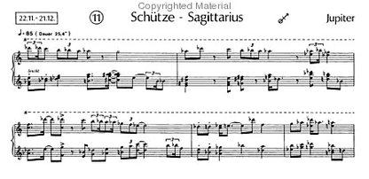 Stockhausen, Karlheinz: Schutze-Sagittarius (1975) for one or two violins, Barenreiter