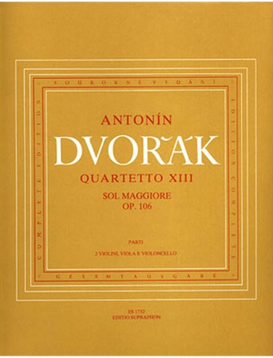 Dvorak, Antonin: String Quartet No. 13 in G major Op. 106, Barenreiter