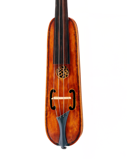 Isao (Esao) Izutsu pochette (pocket violin) with female head with horns, Tokyo, JAPAN