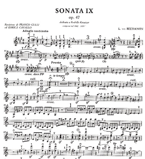 *OUT OF PRINT* Beethoven, L.van: Kreutzer Sonata Op.47 (violin & piano)