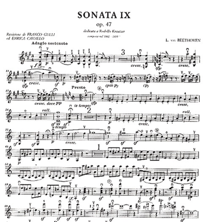 *OUT OF PRINT* Beethoven, L.van: Kreutzer Sonata Op.47 (violin & piano)