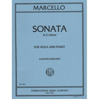 Marcello, Benedetto: Sonata in e minor (viola & piano)
